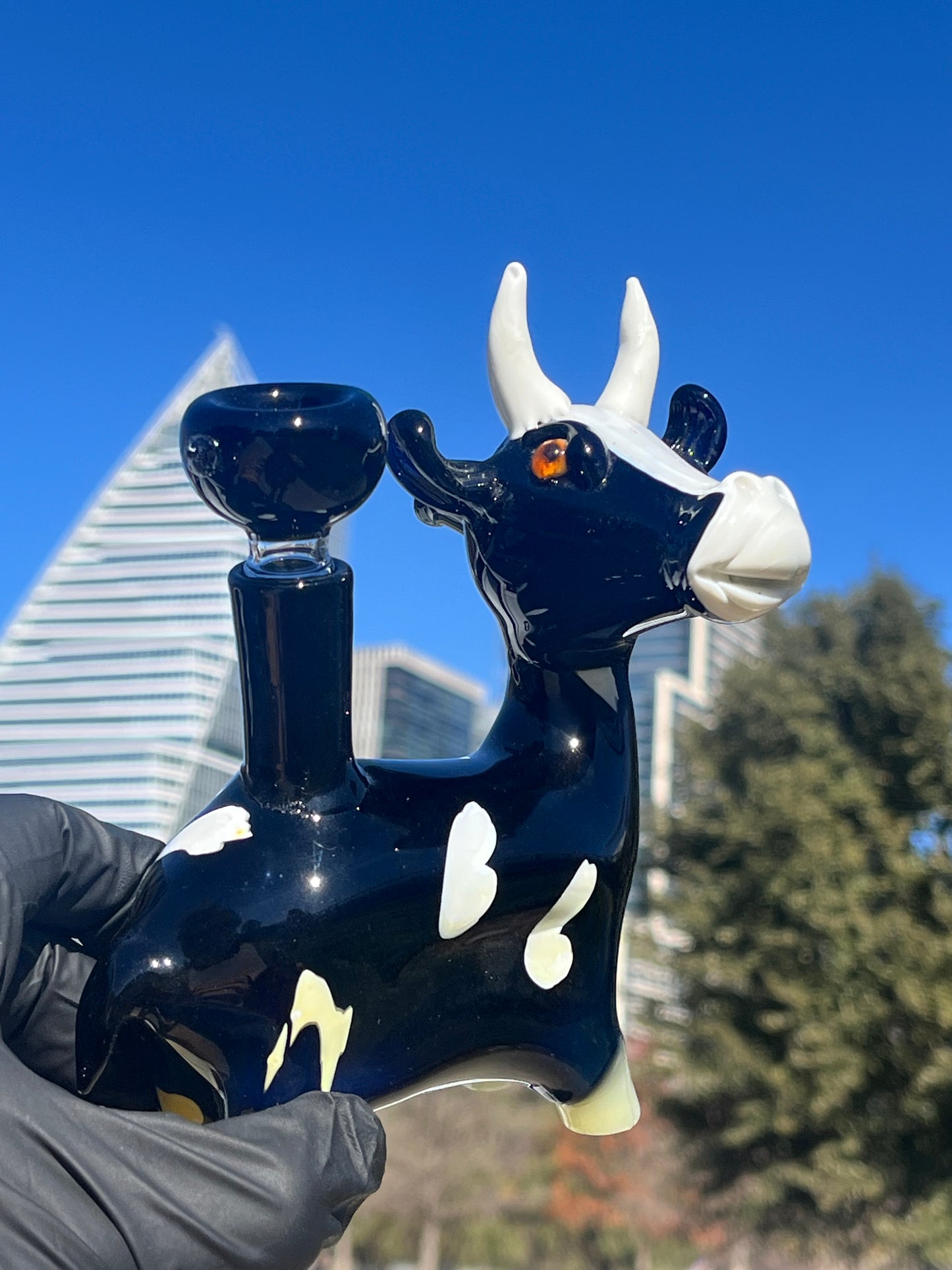 6-Inch Animal Water Pipe – Fun, Compact Glass Water Pipe with Unique Animal Design