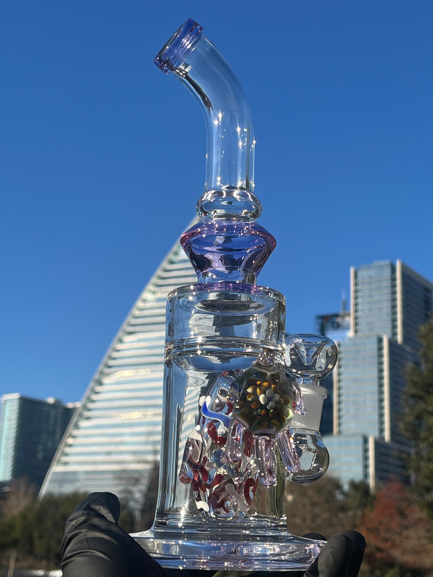 11-Inch Bent Neck Water Bong – Smooth & Stylish Glass Bong for Enhanced Smoke Filtration