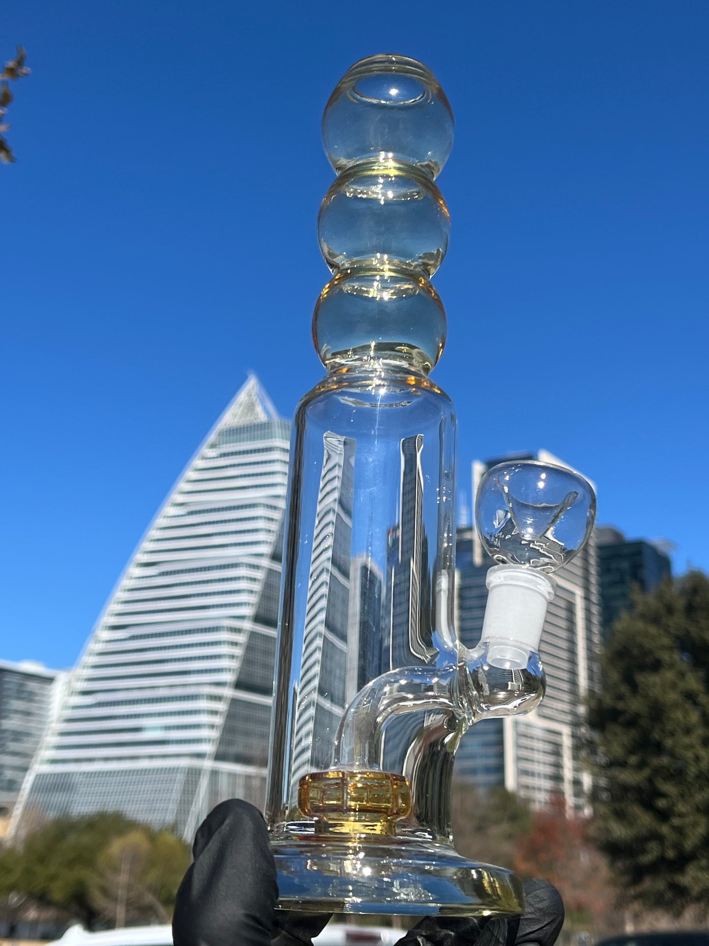 12-Inch Soft Glass Water Bong - Stylish, Smooth, and Durable Smoking Experience