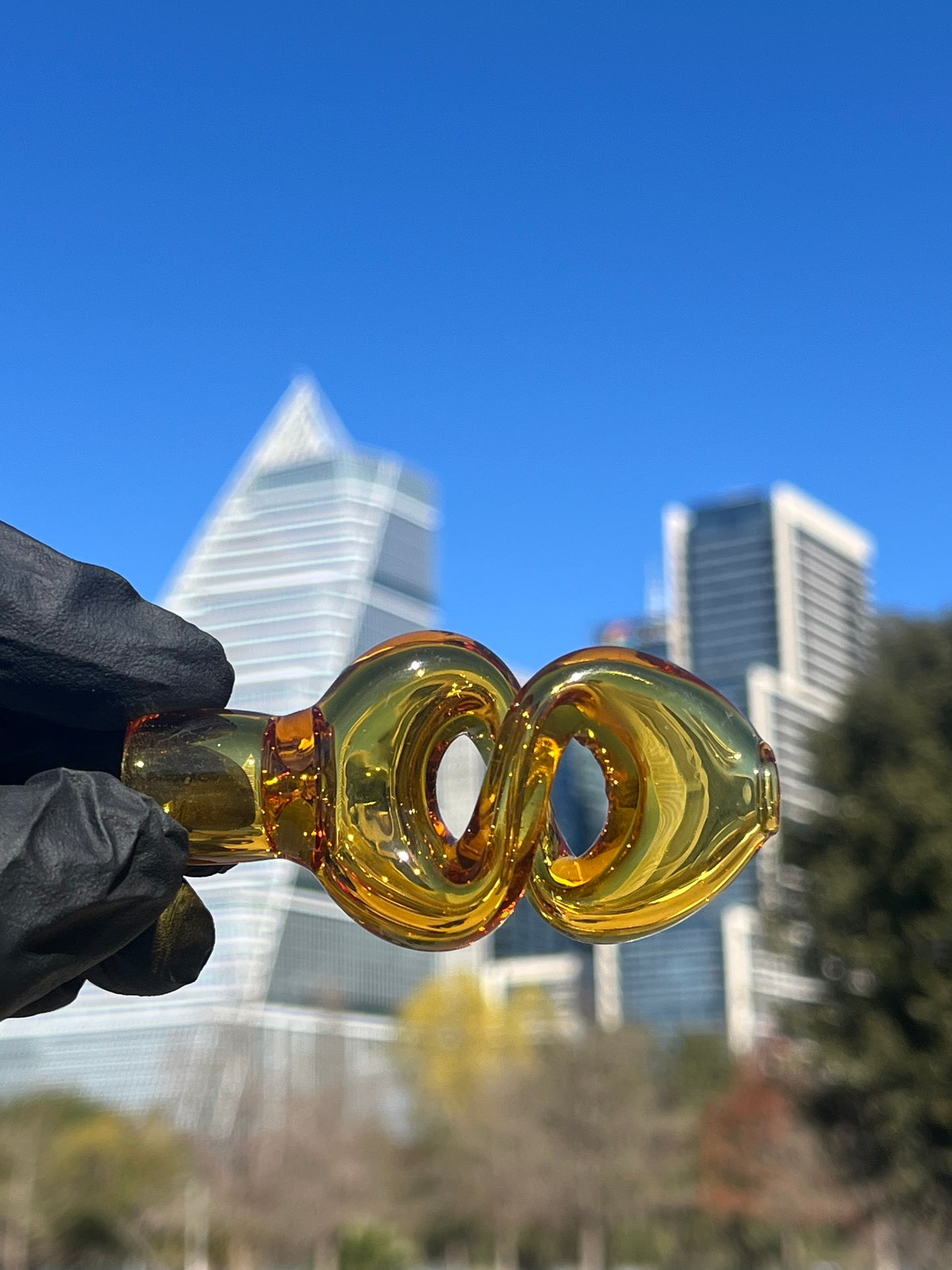 3” Twisted Glass Chillum Pipe - Compact, Handcrafted Smoking Pipe for Smooth Hits