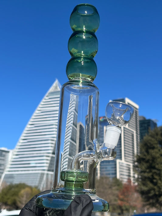 12-Inch Soft Glass Water Bong - Stylish, Smooth, and Durable Smoking Experience