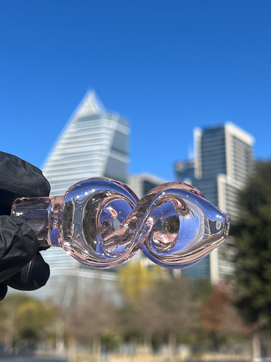 3” Twisted Glass Chillum Pipe - Compact, Handcrafted Smoking Pipe for Smooth Hits